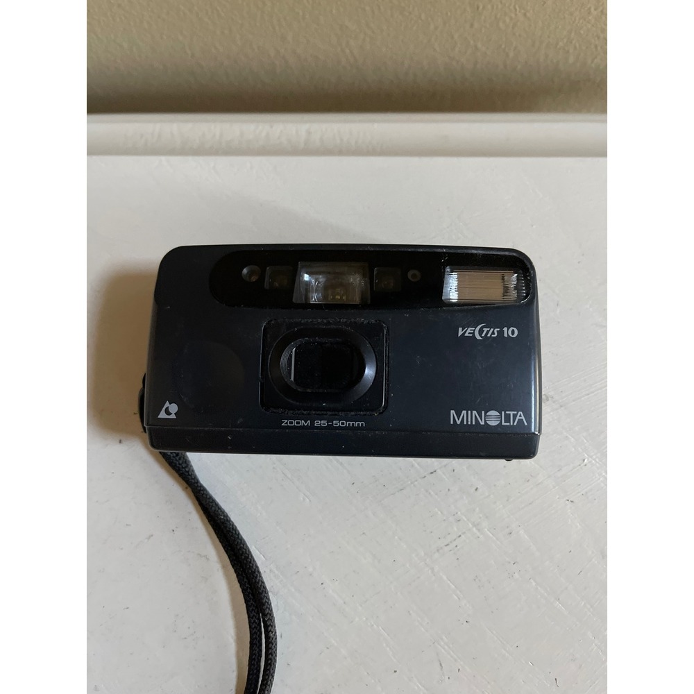 Minolta Vectis 10 APS Film Camera Black 25-50mm Zoom Point and Shoot